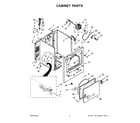 Amana NGD4655EW4 cabinet parts diagram