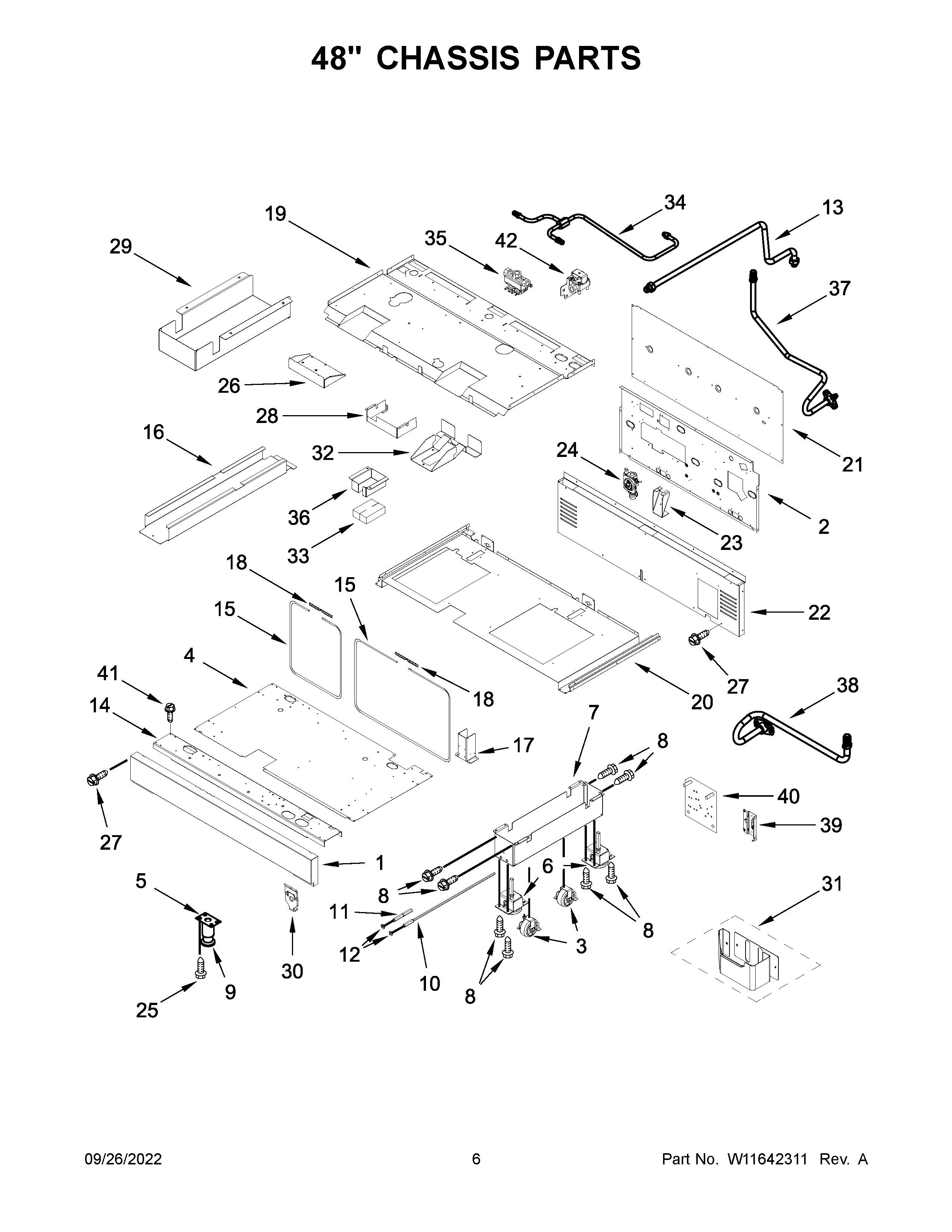 48" chassis parts