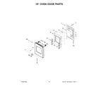 KitchenAid KFGC558JAV05 18" oven door parts diagram