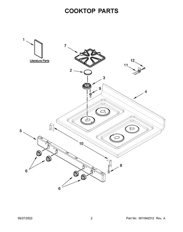Cooktop parts