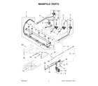 Whirlpool WFG525S0JB5 manifold parts diagram