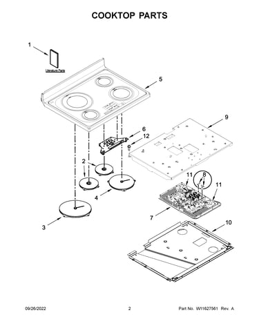 Cooktop parts
