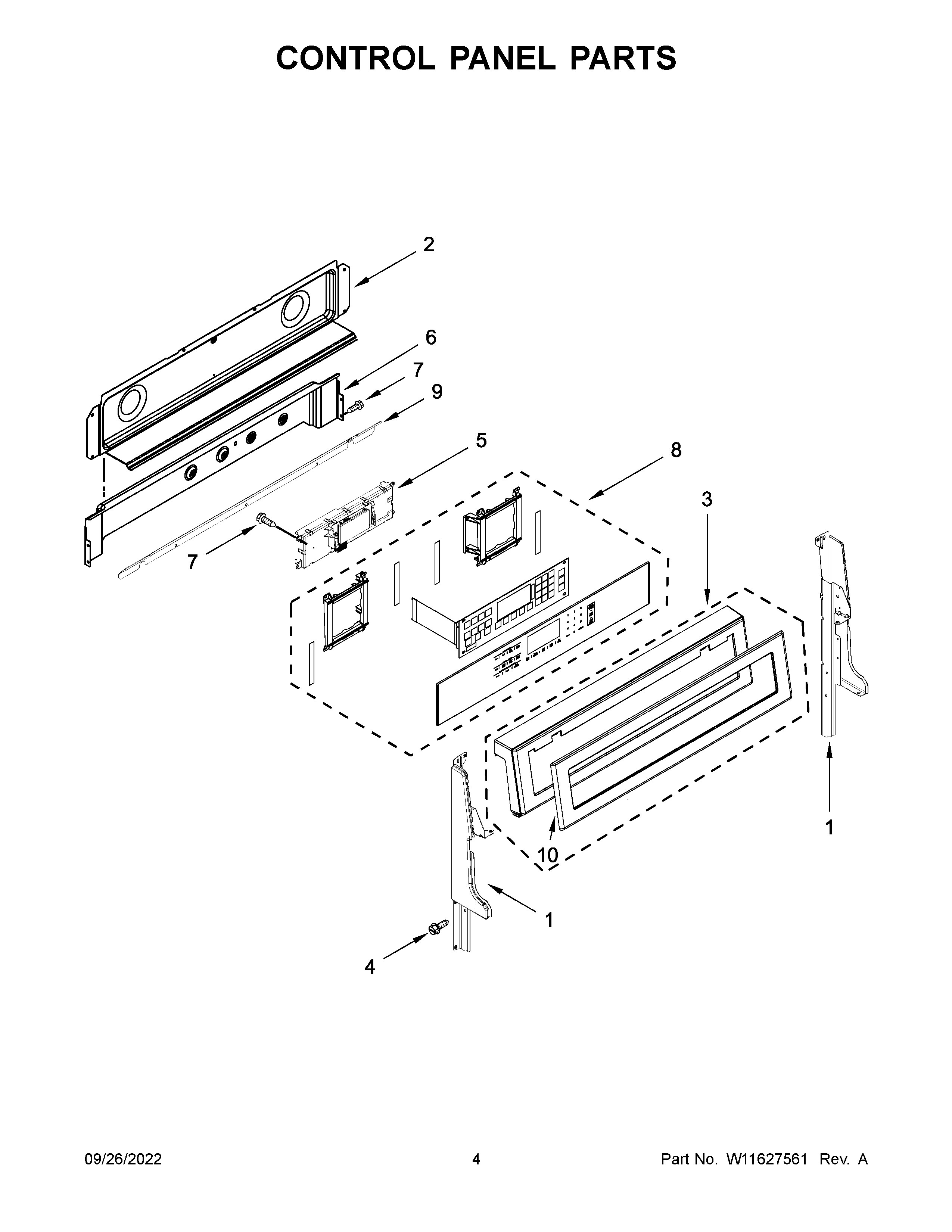 CONTROL PANEL PARTS