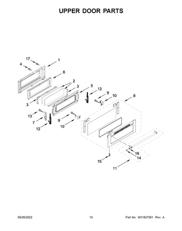 Upper door parts