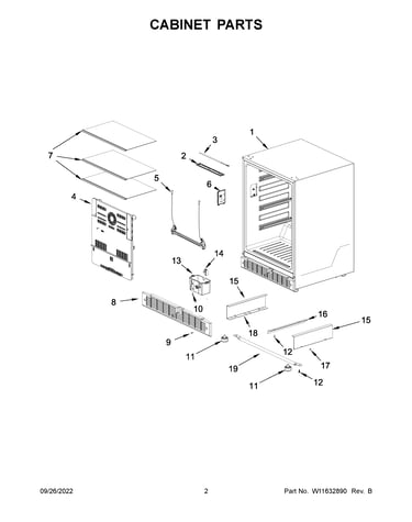 Cabinet parts