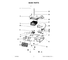 Whirlpool WCD5090JW0 base parts diagram