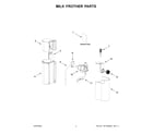 KitchenAid KESMK4MH0 milk frother parts diagram