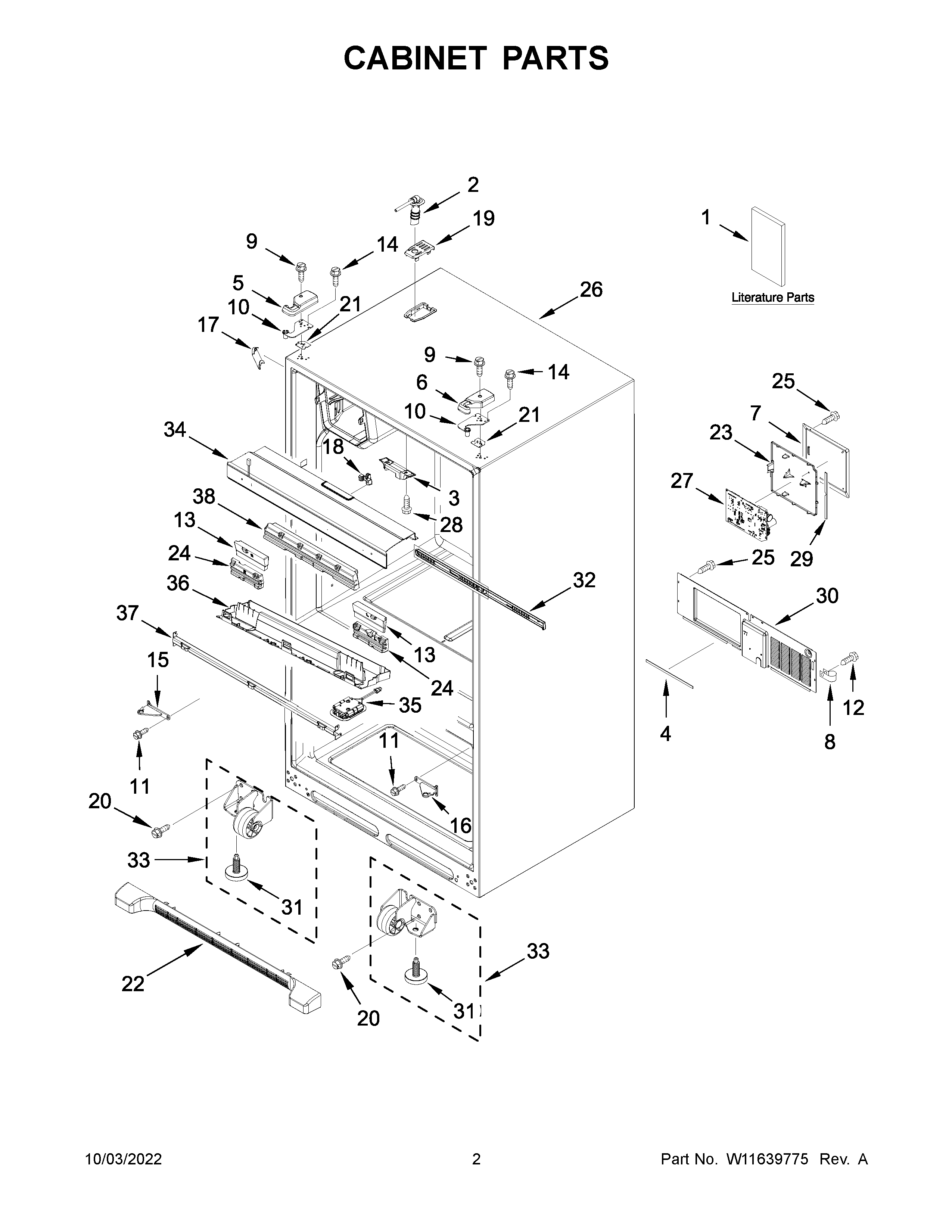 Cabinet parts