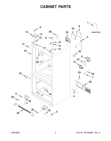 Cabinet parts