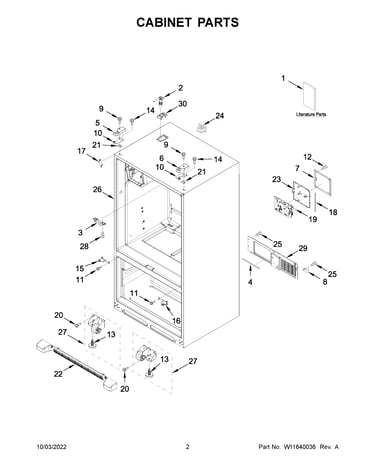 Cabinet parts