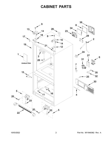 Cabinet parts