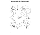KitchenAid KRFC302ESS07 freezer liner and icemaker parts diagram