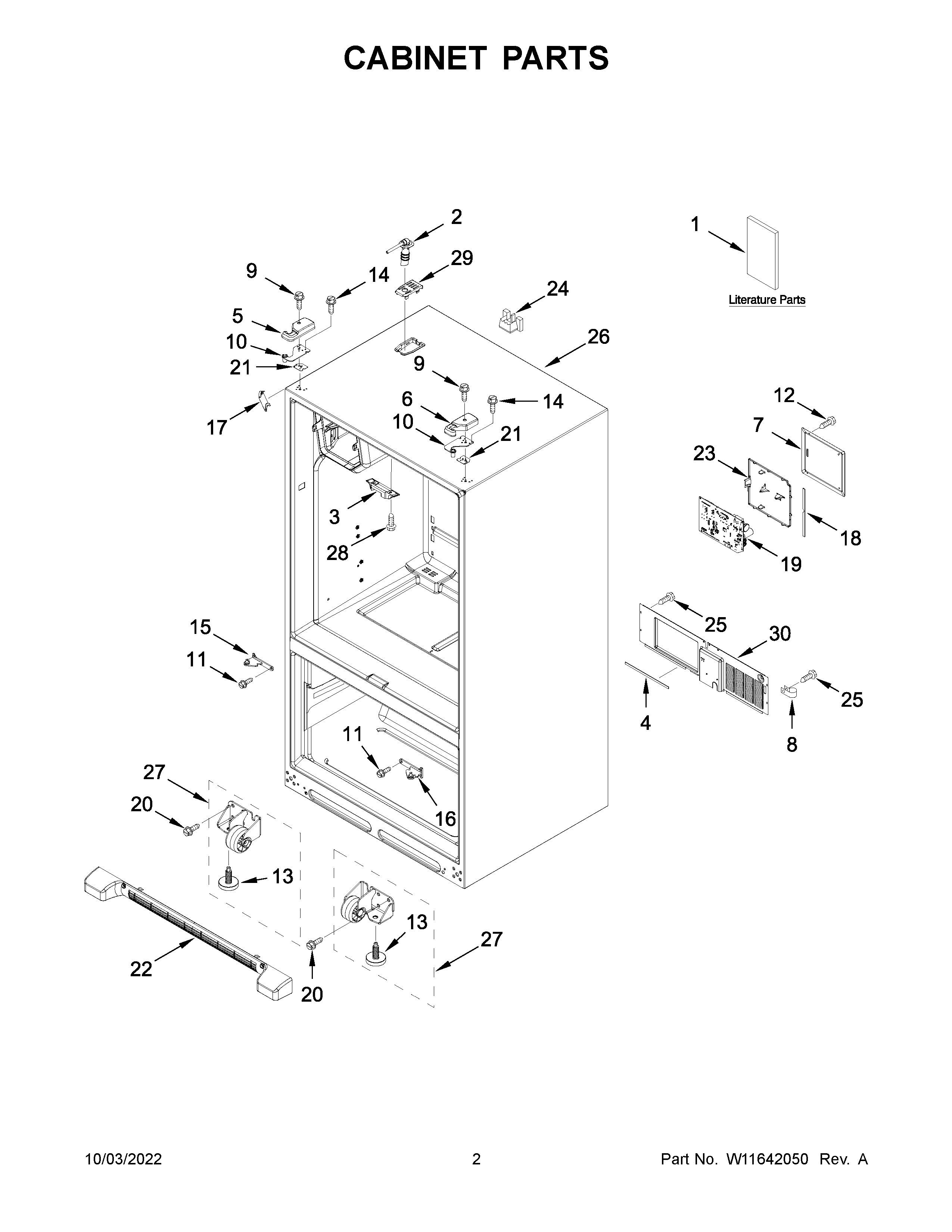 Cabinet parts