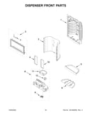 Dispenser front parts