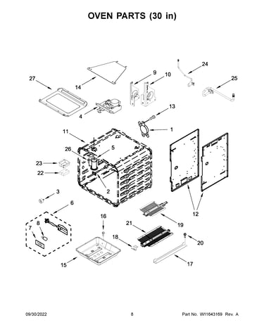 Oven parts (30 in)