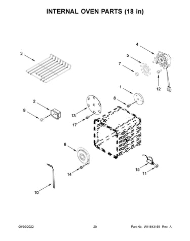 Internal oven parts (18 in)