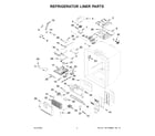 KitchenAid KRMF706ESS05 refrigerator liner parts diagram