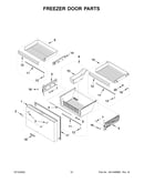 Freezer door parts