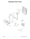 Dispenser front parts