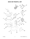 Base and pedestal unit