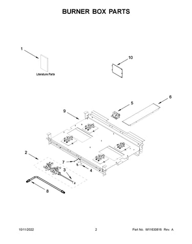 Burner box parts