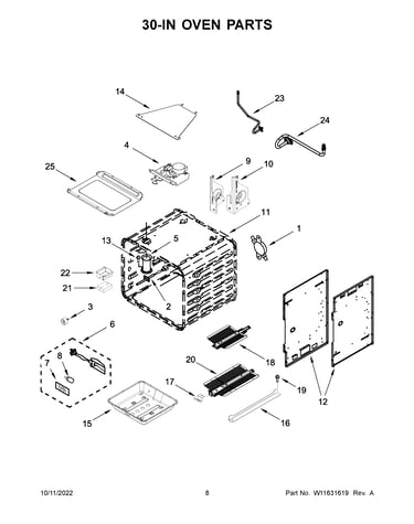 30-in oven parts
