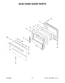 30-in oven door parts
