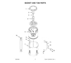 Maytag 7MMVW7230LC0 basket and tub parts diagram