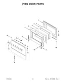 Oven door parts