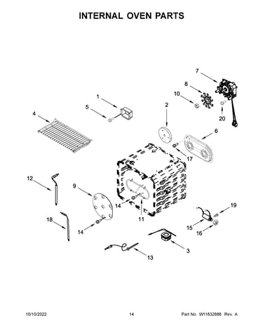 Internal oven parts