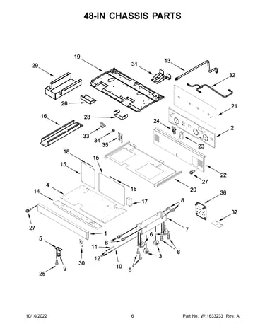 48-in chassis parts