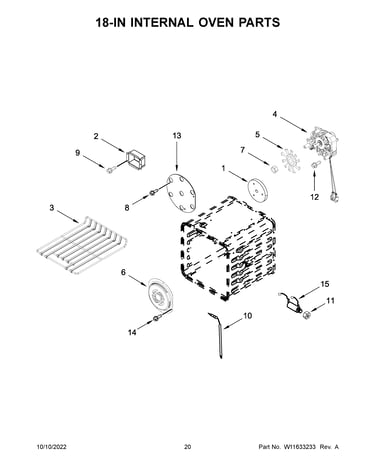 18-in internal oven parts