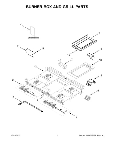 Burner box and grill parts