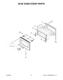 30-in oven door parts