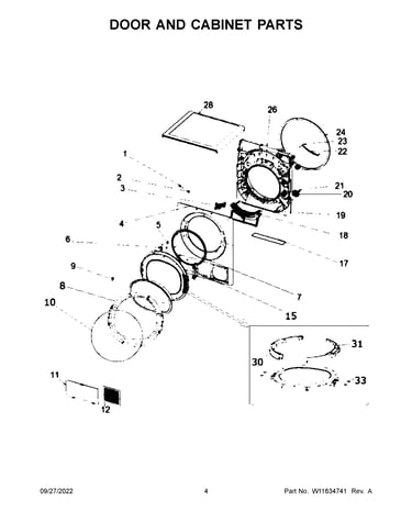 Door and cabinet parts