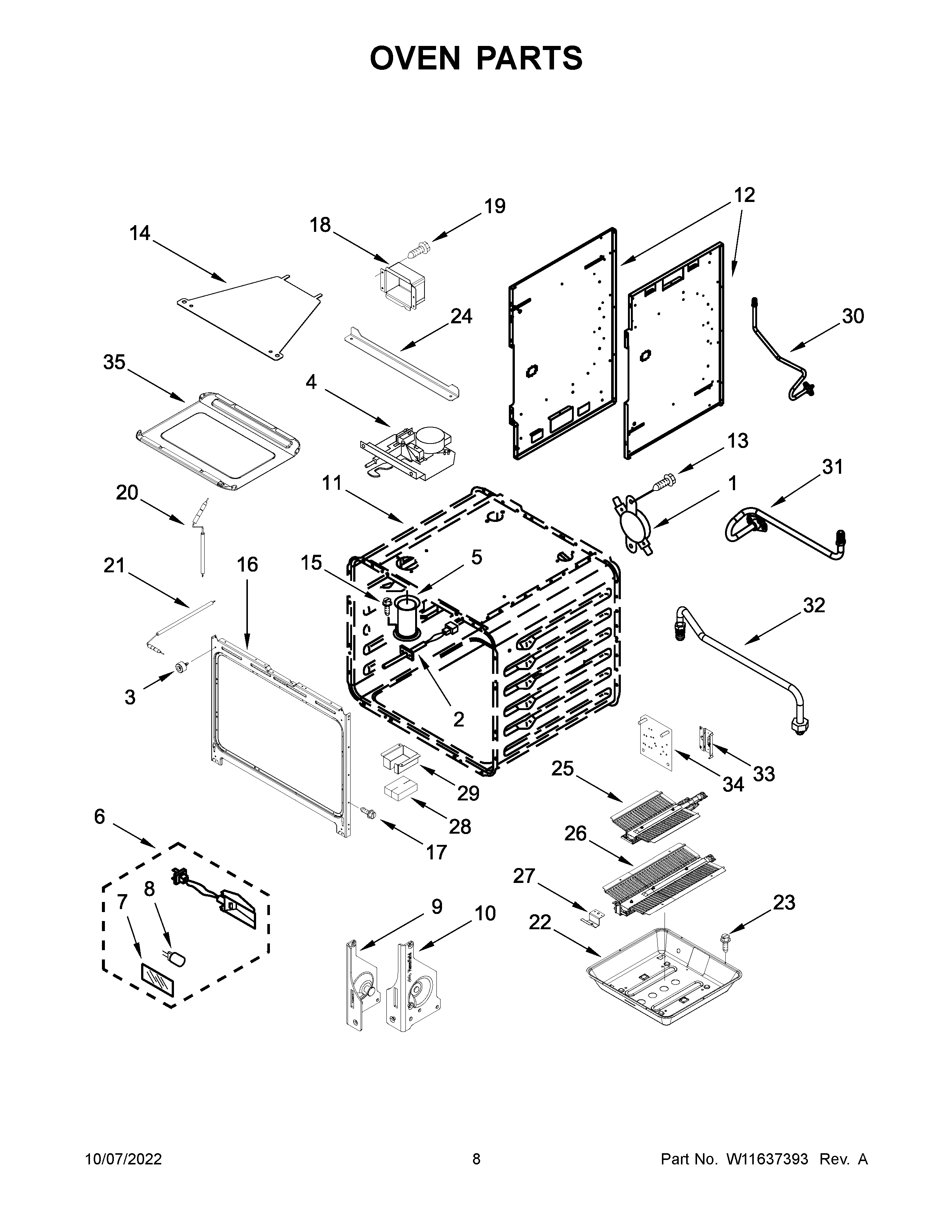 Oven parts