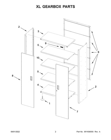 Xl gearbox parts