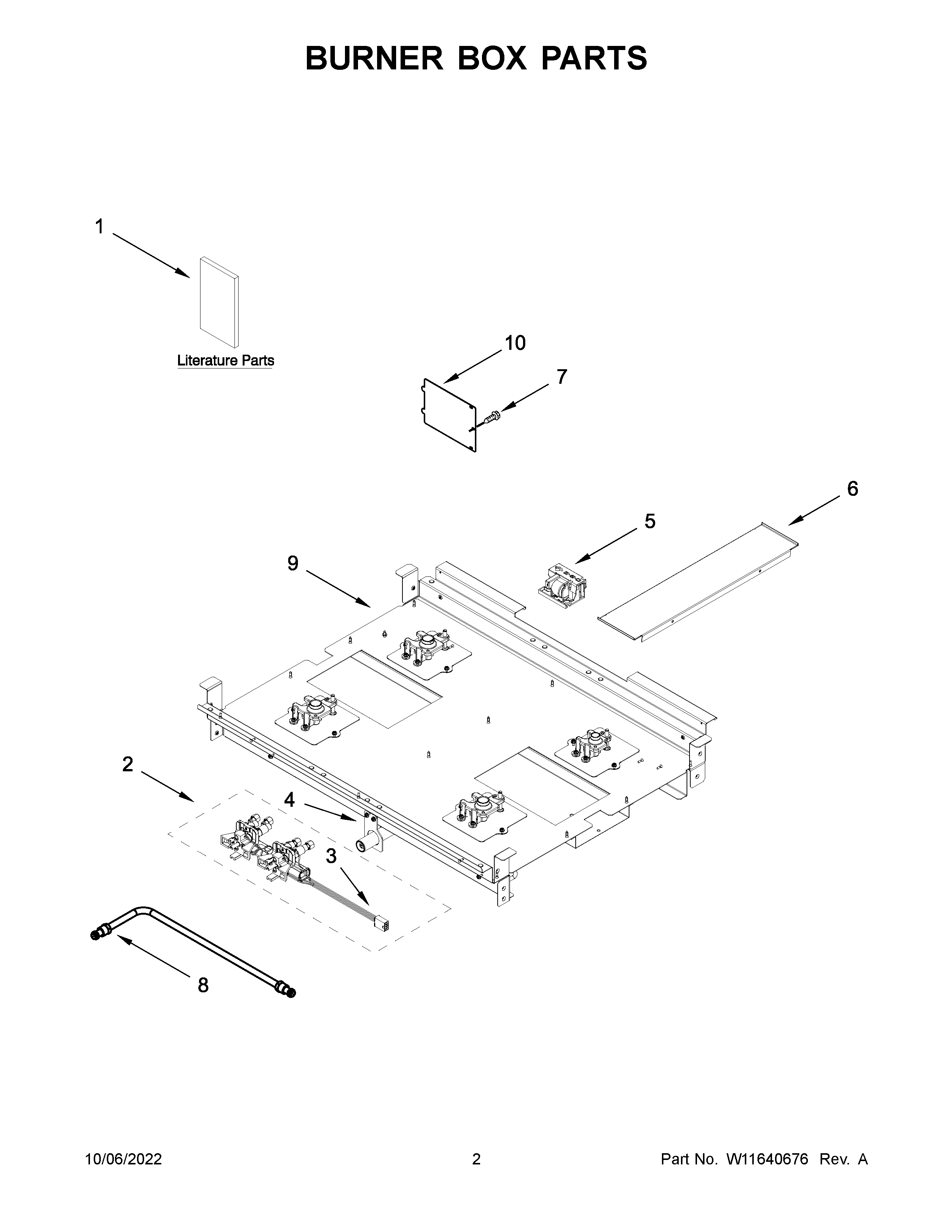 Burner box parts