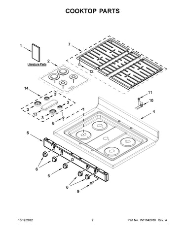 Cooktop parts