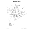 KitchenAid KSDG950ESS6 manifold parts diagram