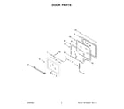 Maytag MGS8800FZ5 door parts diagram