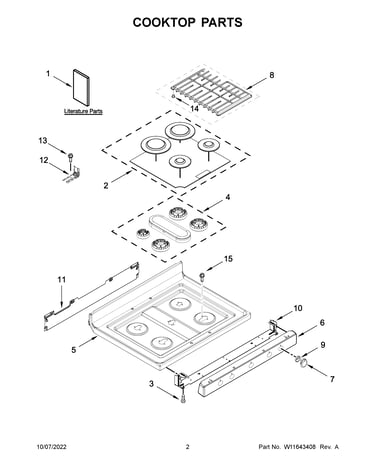 Cooktop parts