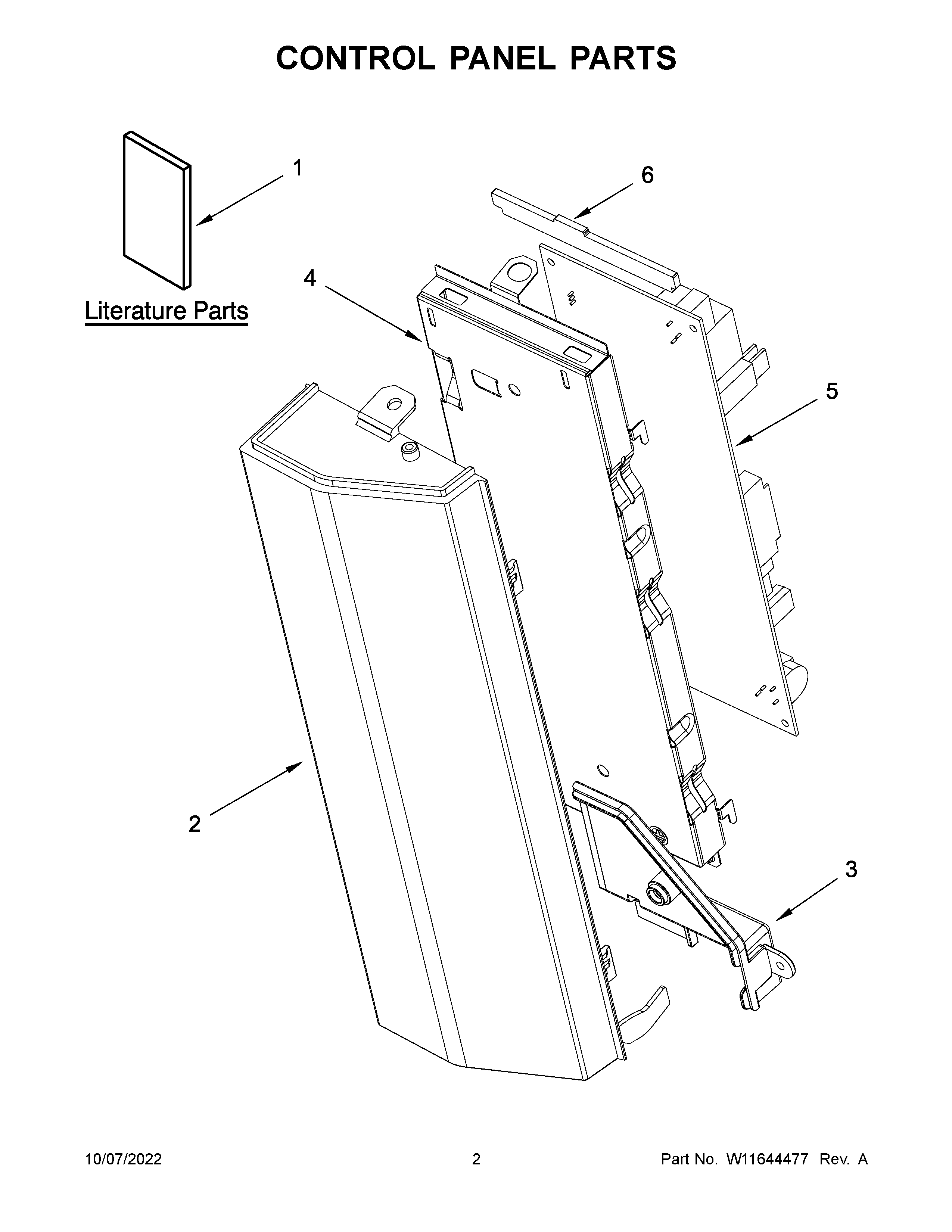 Control panel parts