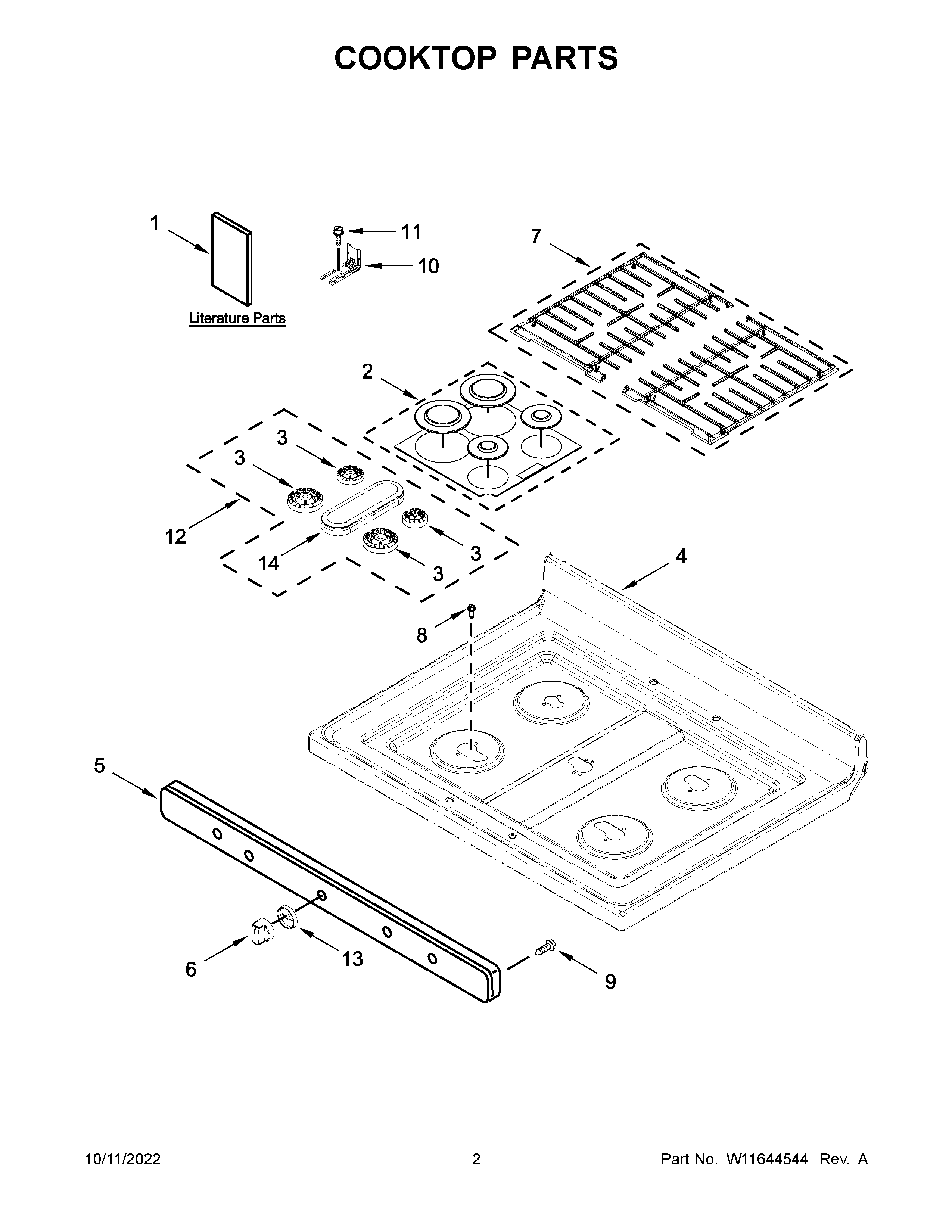 COOKTOP PARTS