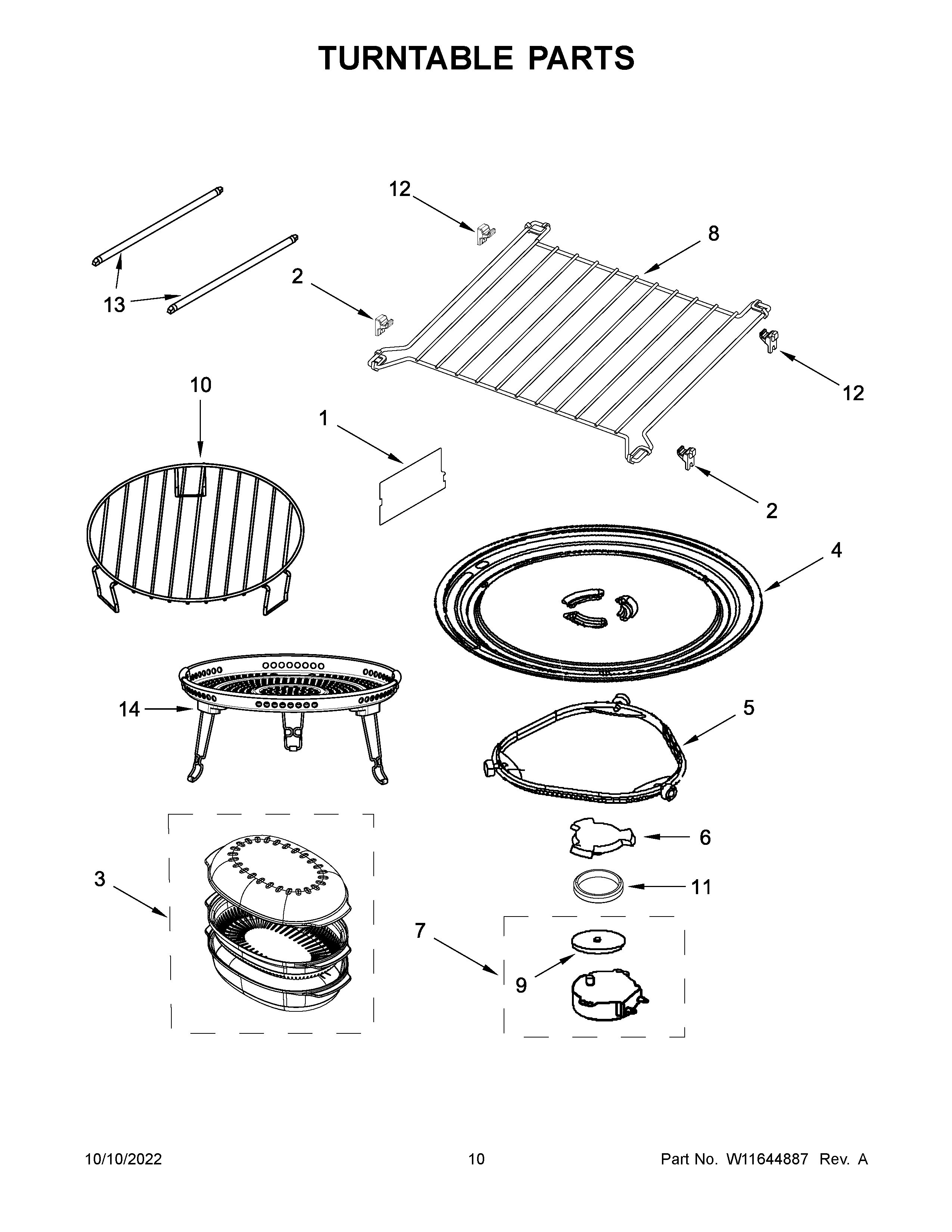 Turntable parts