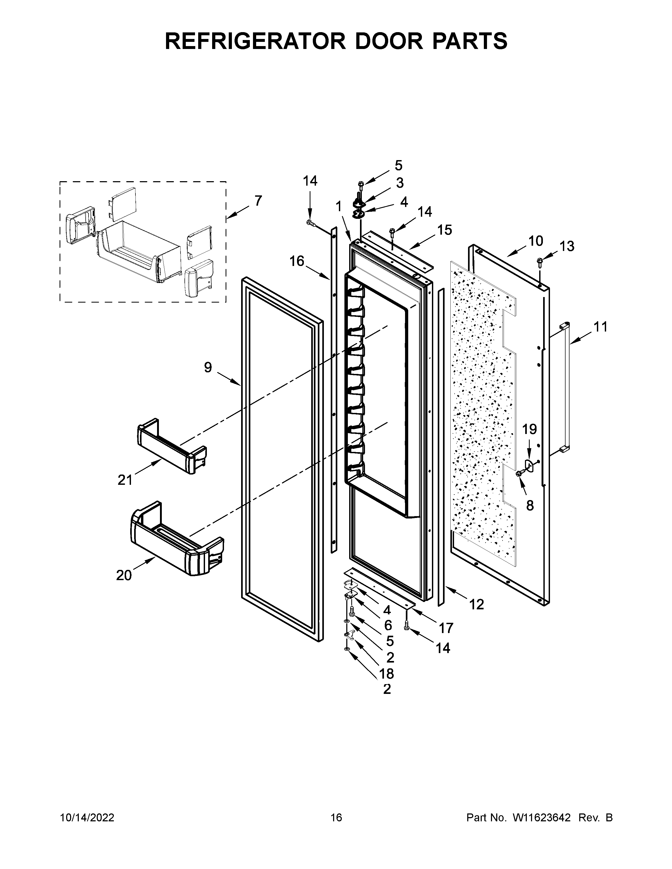 REFRIGERATOR DOOR PARTS