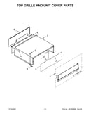 Top grille and unit cover parts
