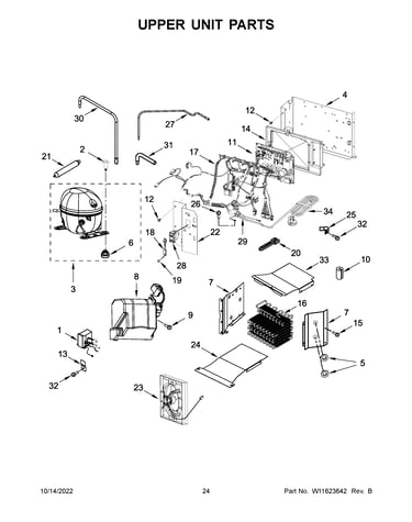 Upper unit parts