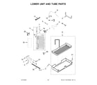 KitchenAid KBSD708MPS00 lower unit and tube parts diagram