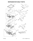 Refrigerator shelf parts